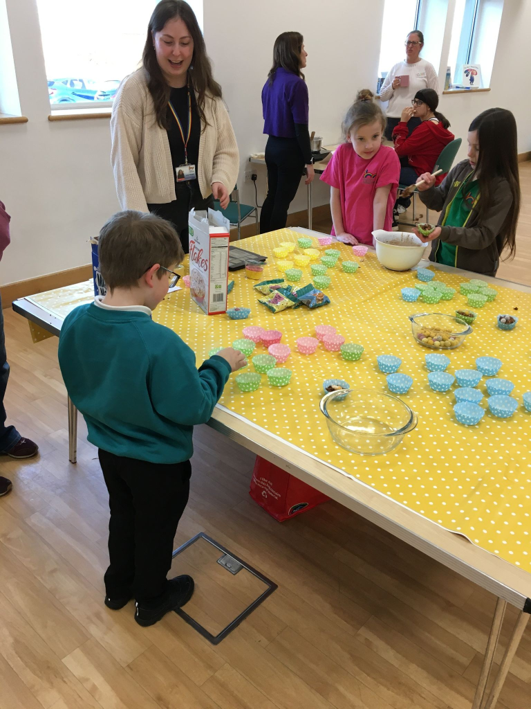 cooking + volunteers